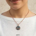 گردنبند مس و فیروزه یا علی