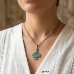 گردنبند مس و فیروزه سرو