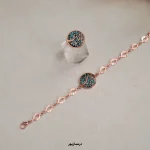 نیم ست مس و فیروزه یا زینب