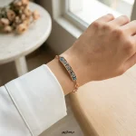 دستبند مس و فیروزه love
