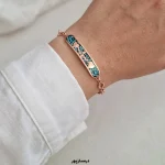 دستبند مس و فیروزه ضربان قلب