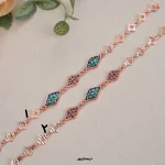 دستبند مس و فیروزه و مارگازیت افشید سه