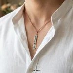 دستبند مس و فیروزه دوستت دارم