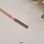 گردنبند مس و فیروزه اسپرت سه