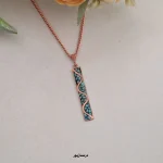 گردنبند مس و فیروزه اسپرت شش