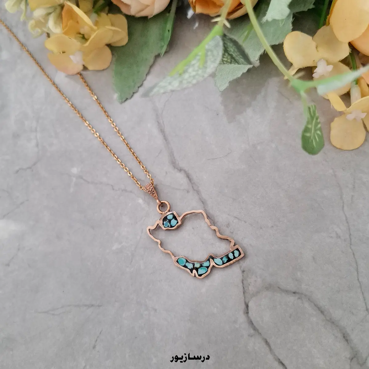 گردنبند ایران تو خالی طلاروس گردنبند ایران تو خالی طلاروس