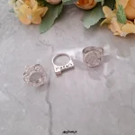 زیرساخت انگشتر مسی آبکاری نقره